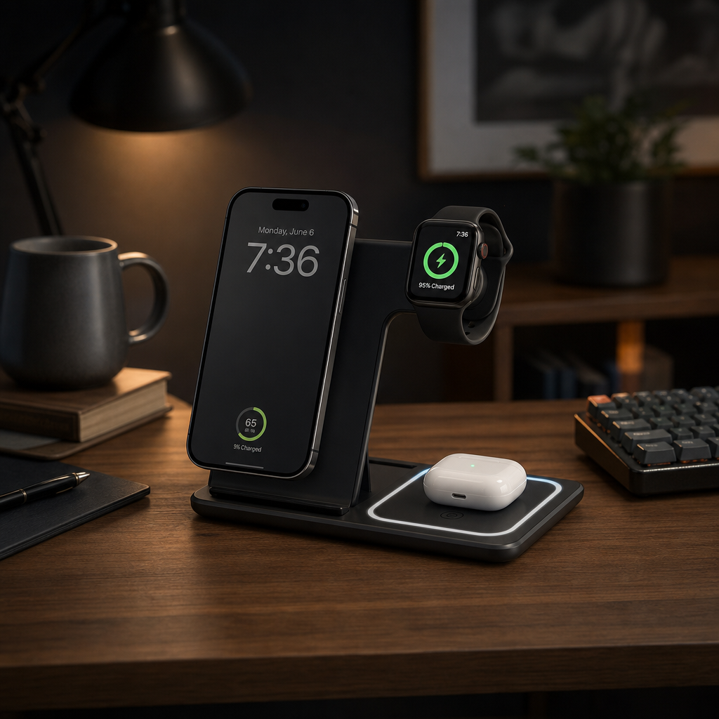 3-in-1 Magnet-Ladestation